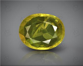 Natural Heated & Treated Yellow Sapphire Certified 3.43 CTS (DIN 86194 )